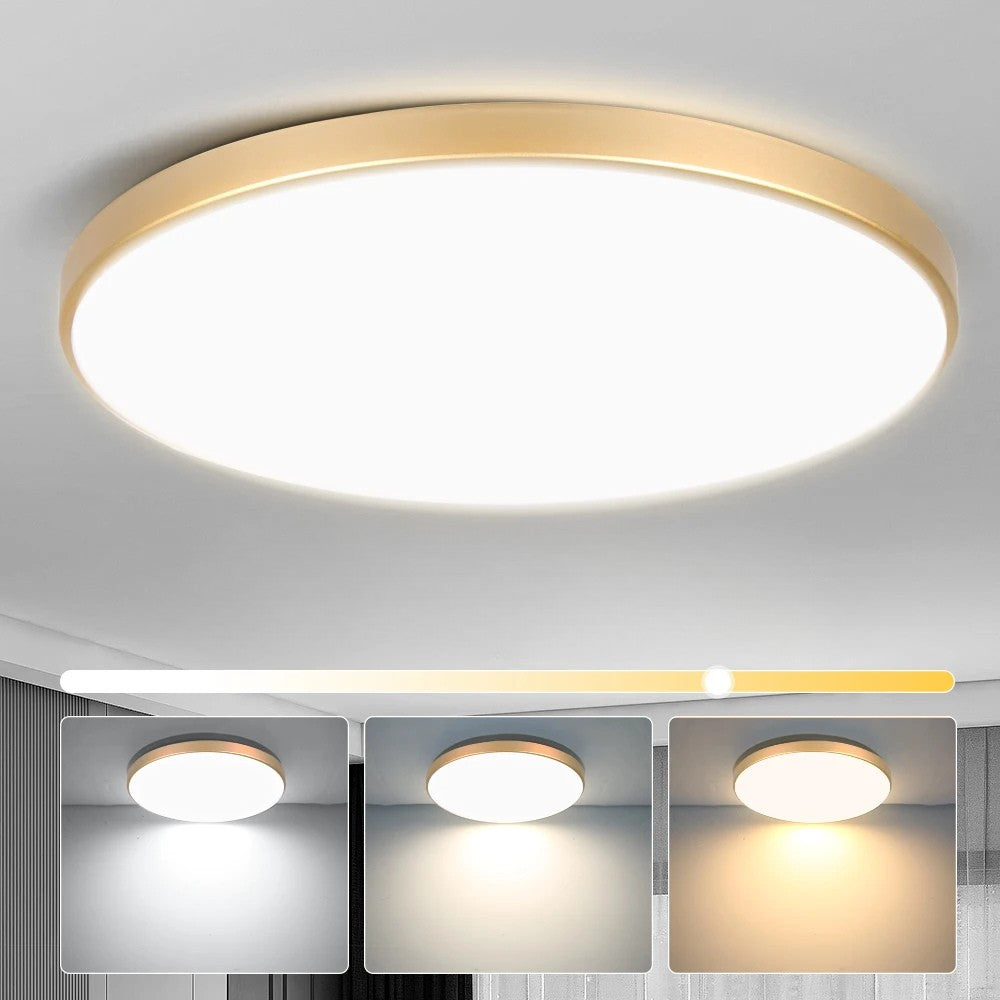 Ultraflache LED-Deckenleuchte IP44 für Bad und Küche