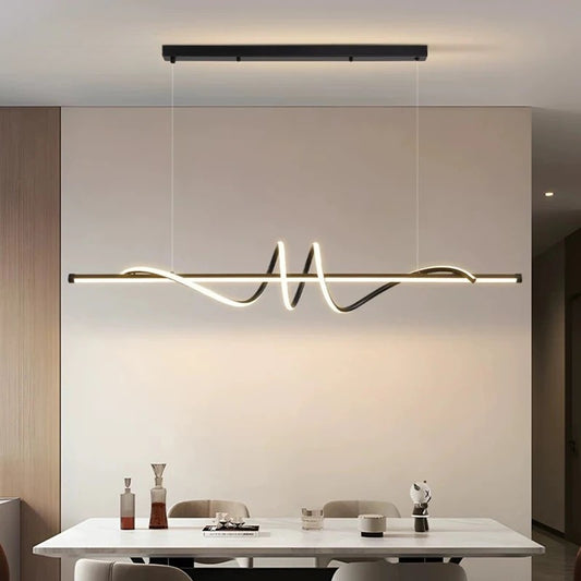 Minimalistische LED-Pendelleuchte mit Fernbedienung