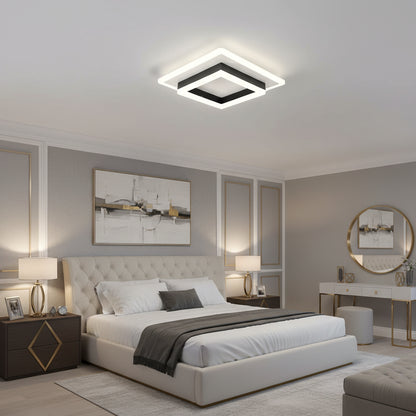 Moderne Quadratische LED-Deckenleuchte aus Acryl