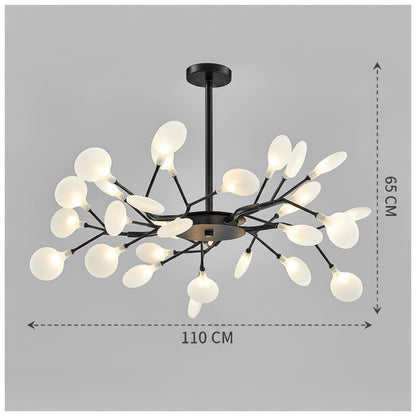 Luxuriöser LED-Kronleuchter mit Goldenen Lichtarmen