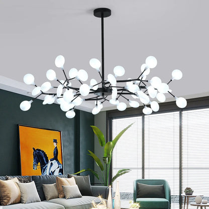 Luxuriöser LED-Kronleuchter mit Goldenen Lichtarmen