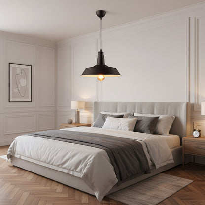Industrielle Retro-Pendelleuchte aus Aluminium