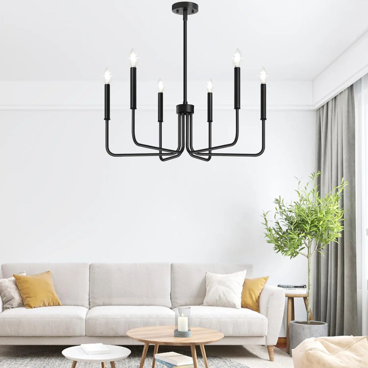 Loft Kerzen-Kronleuchter aus Schmiedeeisen