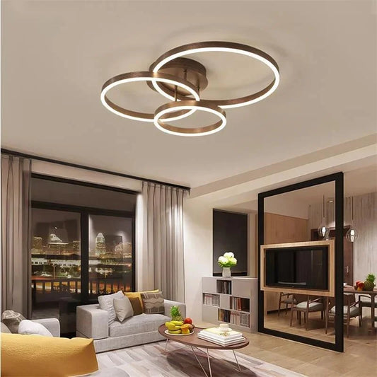 Nordischer LED-Ring-Kronleuchter