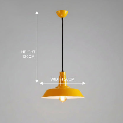 Industrielle Retro-Pendelleuchte aus Aluminium