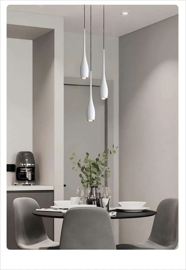 Minimalistische LED-Pendelleuchte mit Touch-Steuerung