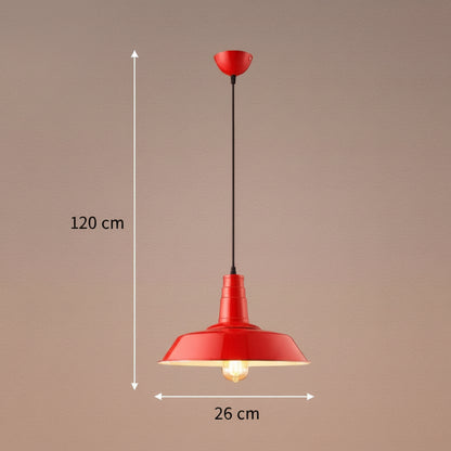 Industrielle Retro-Pendelleuchte aus Aluminium