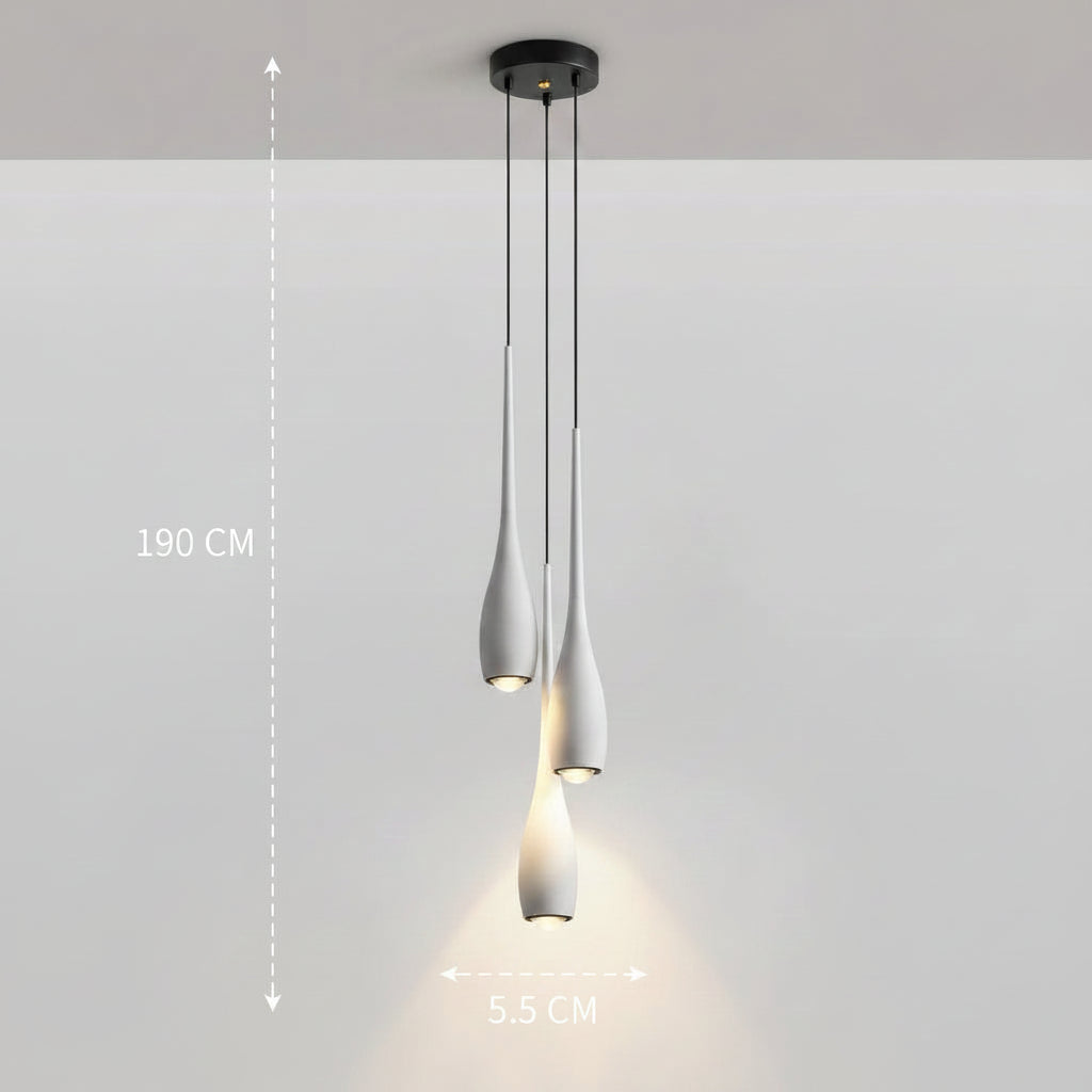 Minimalistische LED-Pendelleuchte mit Touch-Steuerung