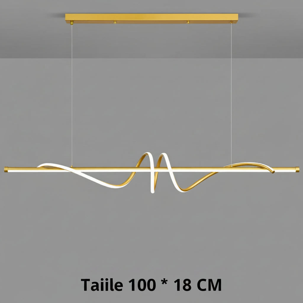 Minimalistische LED-Pendelleuchte mit Fernbedienung
