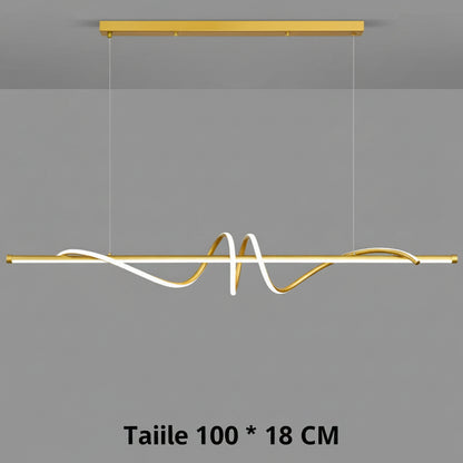 Minimalistische LED-Pendelleuchte mit Fernbedienung