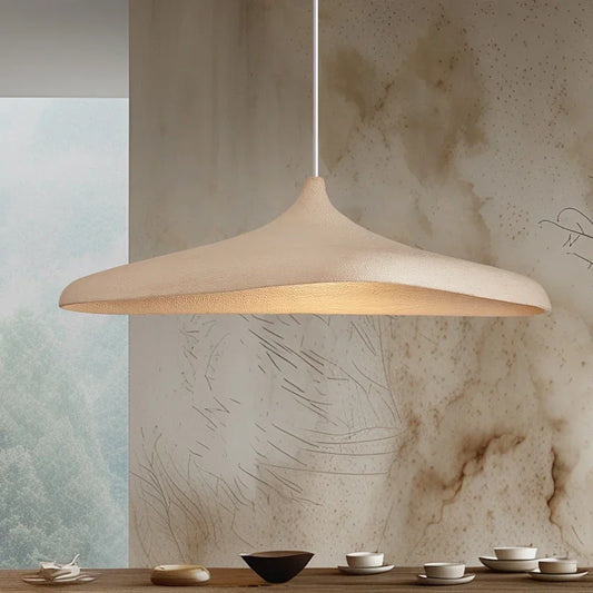 Japanische Wabi-Sabi LED-Pendelleuchte