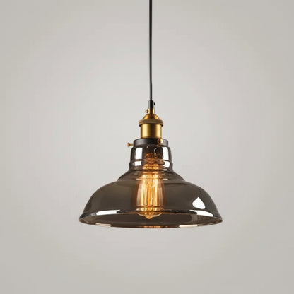 Nordische Glas-Pendelleuchte im Industrial-Vintage-Stil