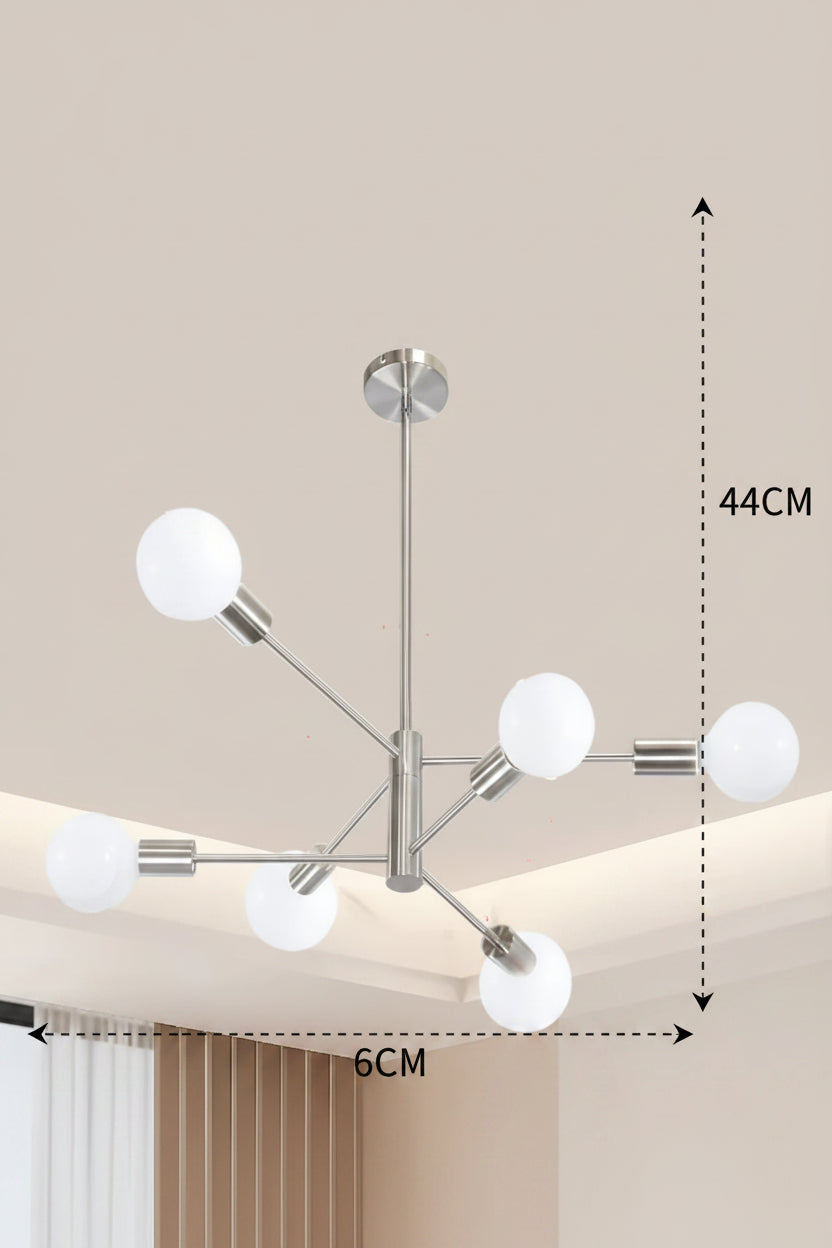 Moderner Sputnik-Kronleuchter aus Metall