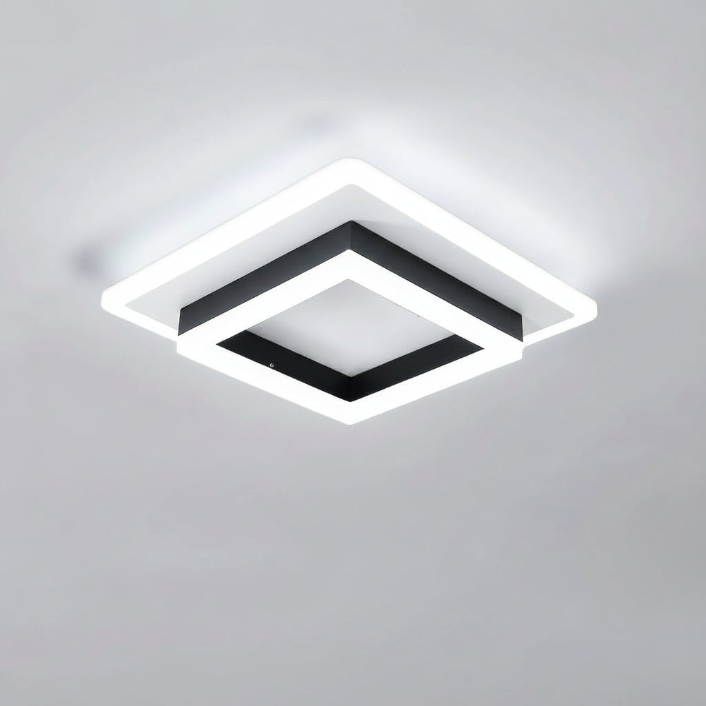 Moderne Quadratische LED-Deckenleuchte aus Acryl