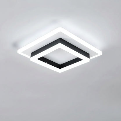 Moderne Quadratische LED-Deckenleuchte aus Acryl