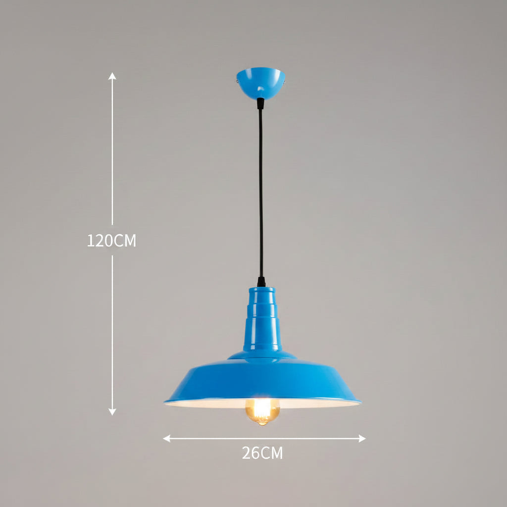 Industrielle Retro-Pendelleuchte aus Aluminium