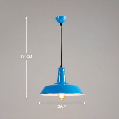 Industrielle Retro-Pendelleuchte aus Aluminium