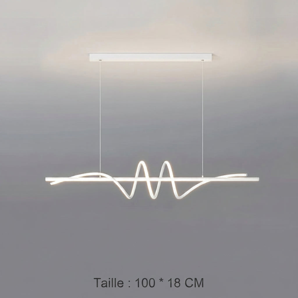 Minimalistische LED-Pendelleuchte mit Fernbedienung