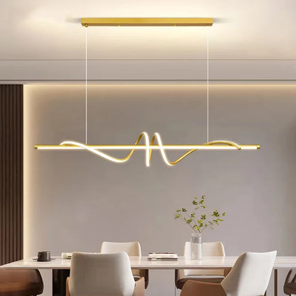 Minimalistische LED-Pendelleuchte mit Fernbedienung