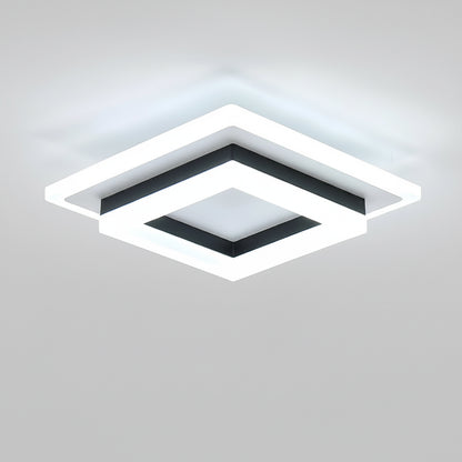 Moderne Quadratische LED-Deckenleuchte aus Acryl