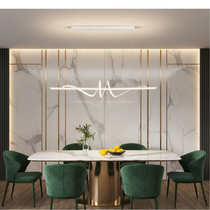 Minimalistische LED-Pendelleuchte mit Fernbedienung