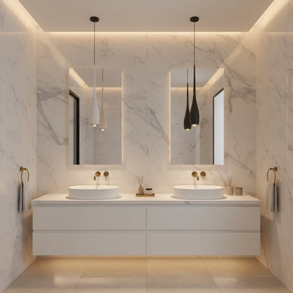 Minimalistische LED-Pendelleuchte mit Touch-Steuerung