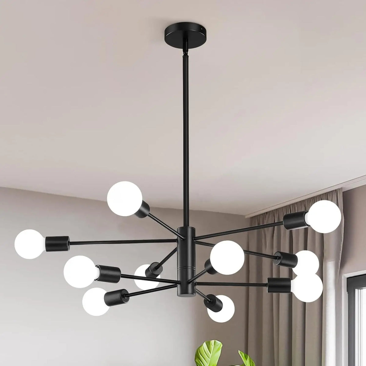 Moderner Sputnik-Kronleuchter aus Metall