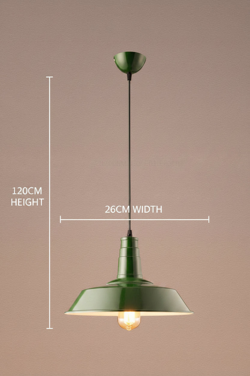 Industrielle Retro-Pendelleuchte aus Aluminium