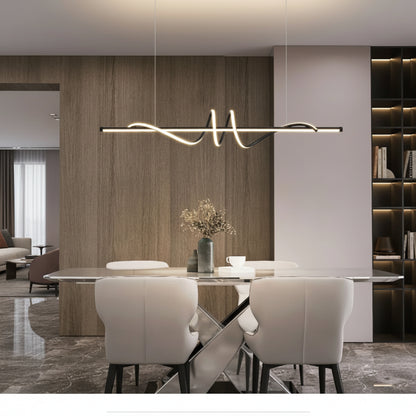 Minimalistische LED-Pendelleuchte mit Fernbedienung