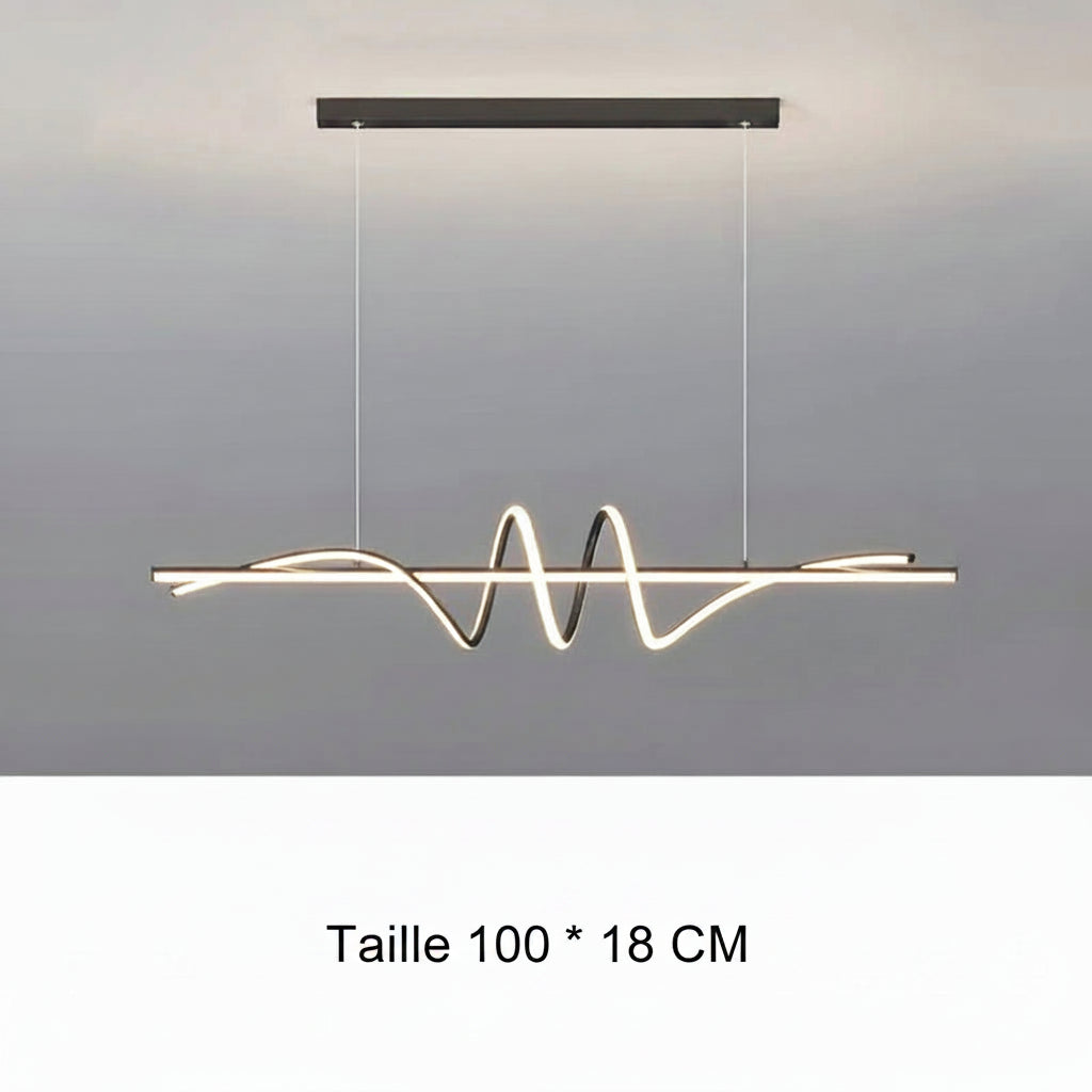 Minimalistische LED-Pendelleuchte mit Fernbedienung