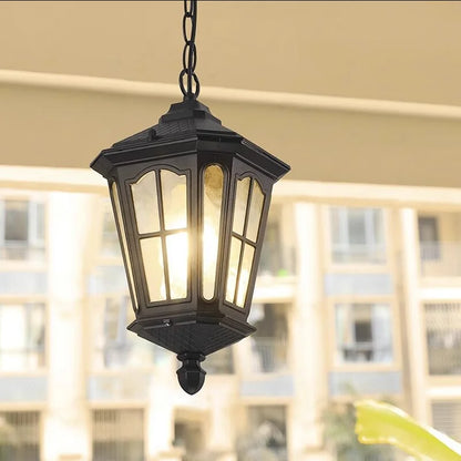 Europäische Outdoor-Pendelleuchte im Retro-Stil