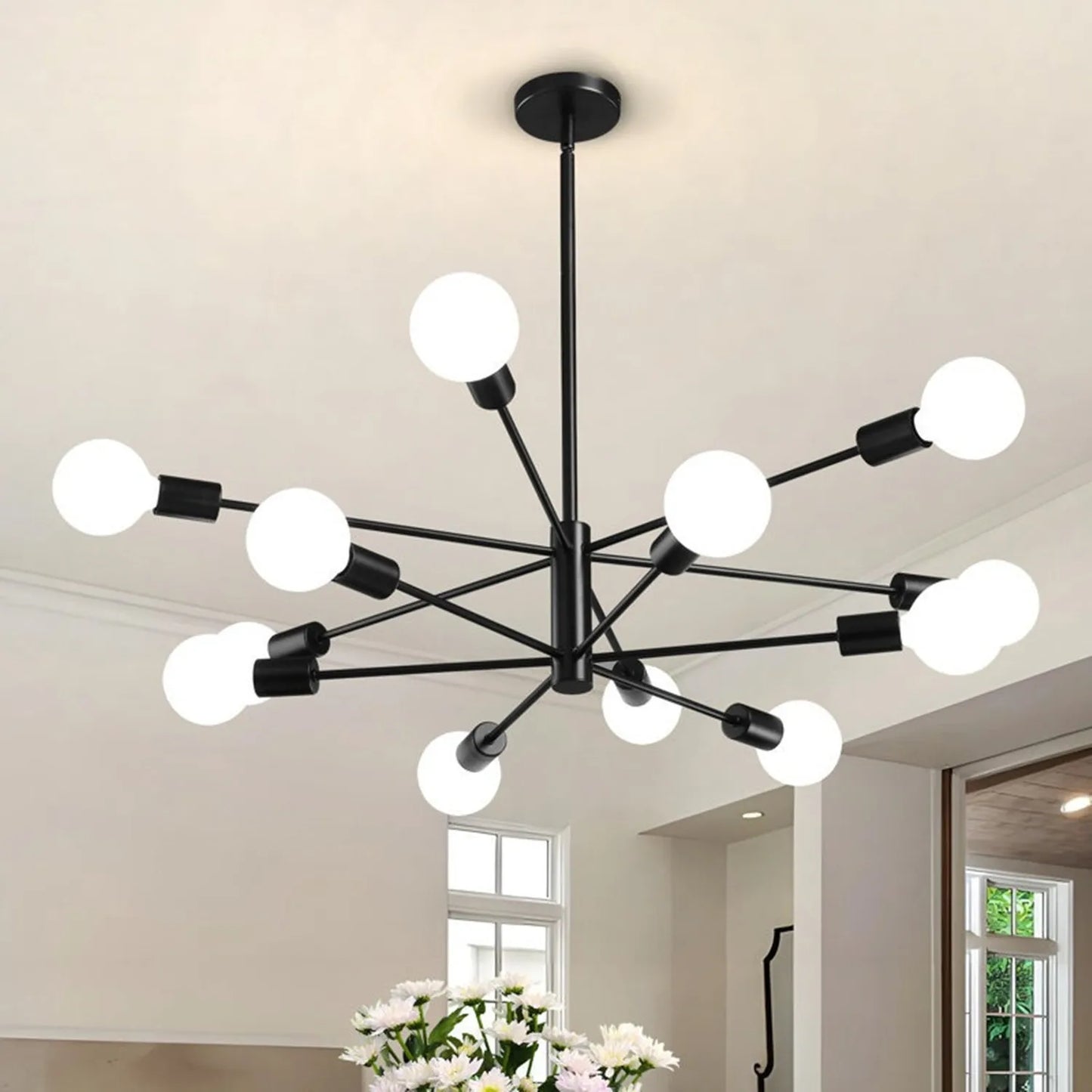 Moderner Sputnik-Kronleuchter aus Metall
