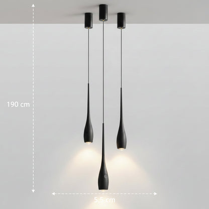 Minimalistische LED-Pendelleuchte mit Touch-Steuerung