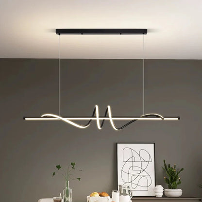 Minimalistische LED-Pendelleuchte mit Fernbedienung
